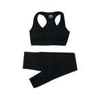 Women's Seamless Gym Leggings, Top, Longsleeve and Shorts Set - Blue Force Sports