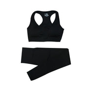 Women's Seamless Gym Leggings, Top, Longsleeve and Shorts Set - Blue Force Sports