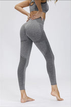 Women's Sports Bra and Leggings with Pocket 2 Pcs Set - Blue Force Sports