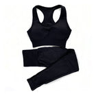Women's Seamless Sports Bra and Leggings Set - Blue Force Sports