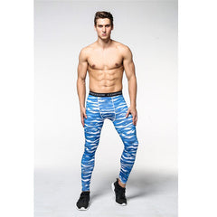 Compression Men's Spandex Pants - Blue Force Sports