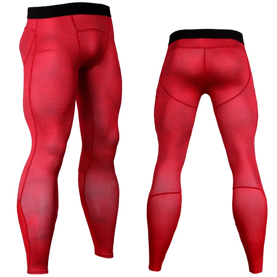 Men's Breathable Compression Leggings - Blue Force Sports