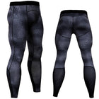 Men's Breathable Compression Leggings - Blue Force Sports