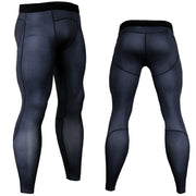 Men's Breathable Compression Leggings - Blue Force Sports