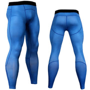 Men's Breathable Compression Leggings - Blue Force Sports