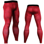 Men's Breathable Compression Leggings - Blue Force Sports