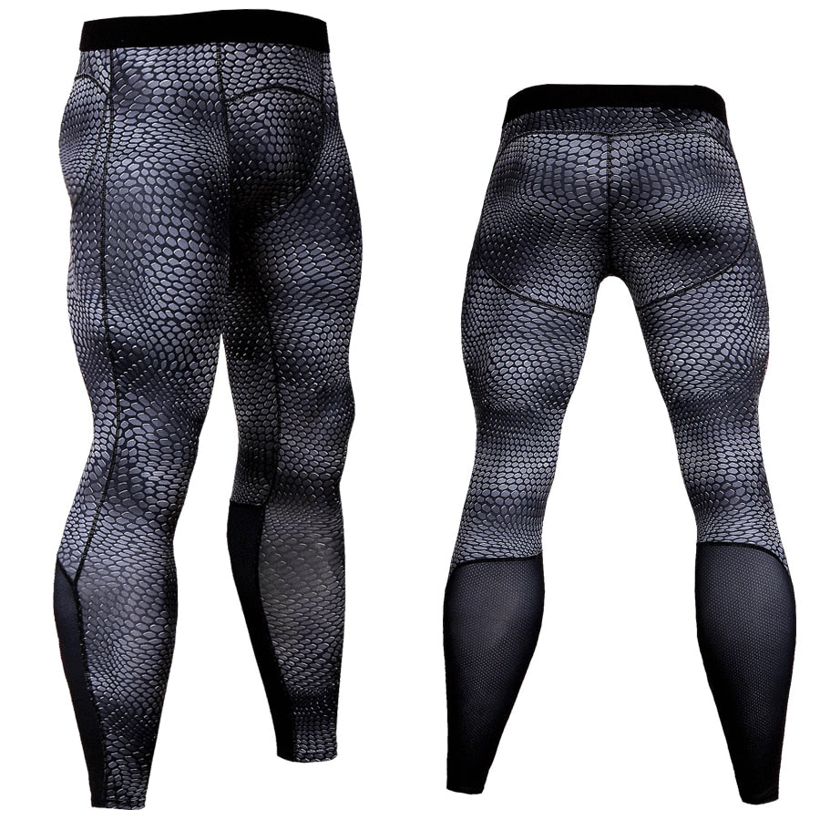 Men's Compression Sports Pants - Blue Force Sports