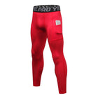 Phone Pocket Elastic Fitness Men's Leggings - Blue Force Sports