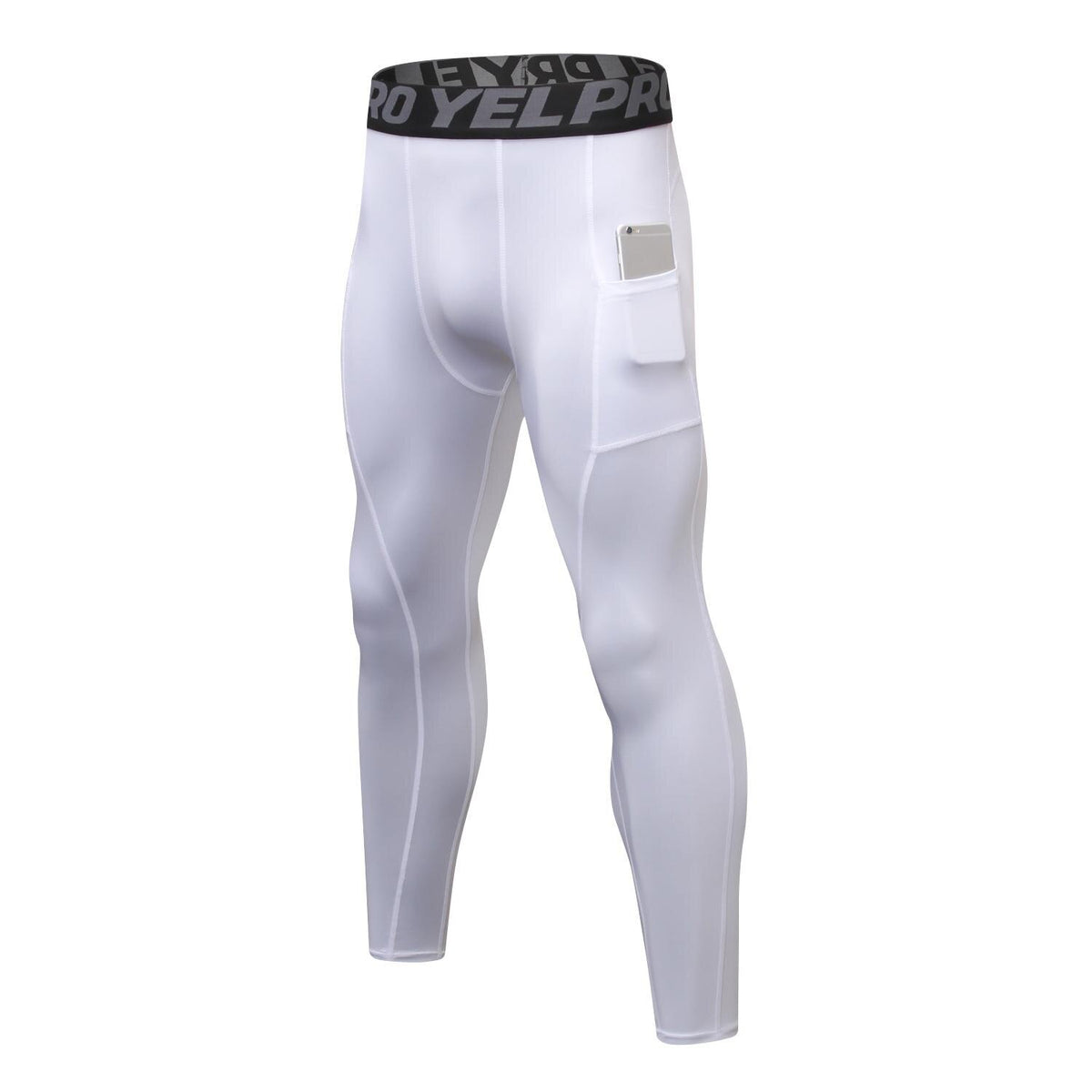 Phone Pocket Elastic Fitness Men's Leggings - Blue Force Sports