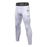 Phone Pocket Elastic Fitness Men's Leggings - Blue Force Sports