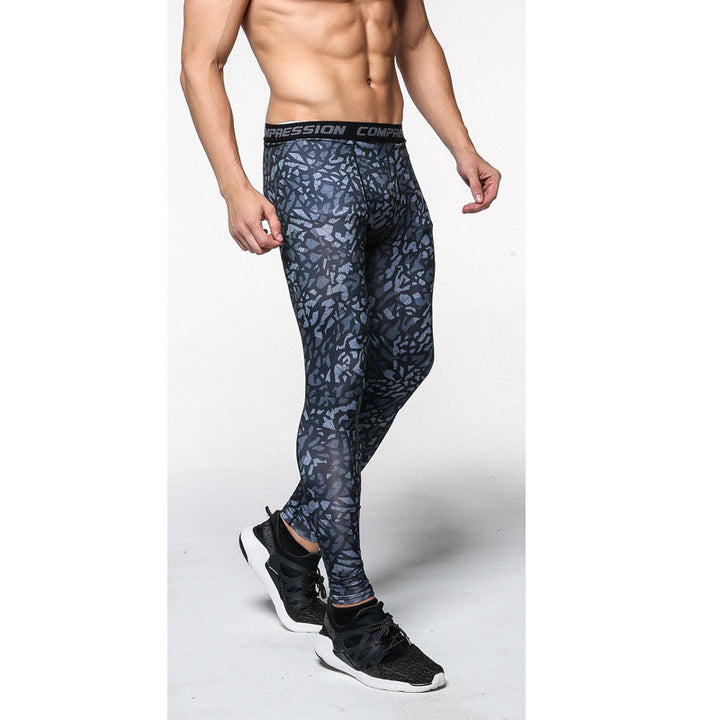 Elastic Compression Pants for Men - Blue Force Sports