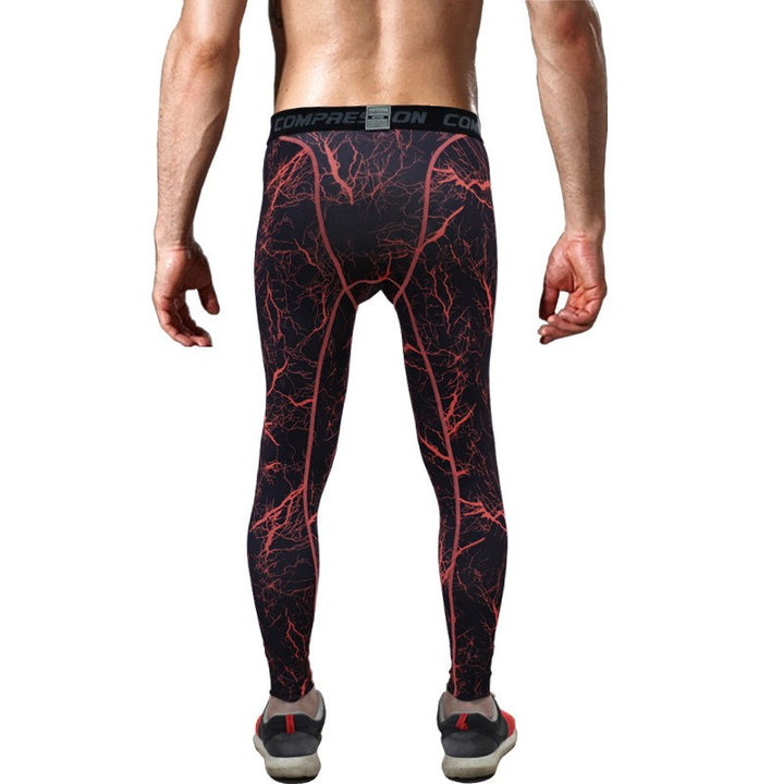 Elastic Compression Pants for Men - Blue Force Sports