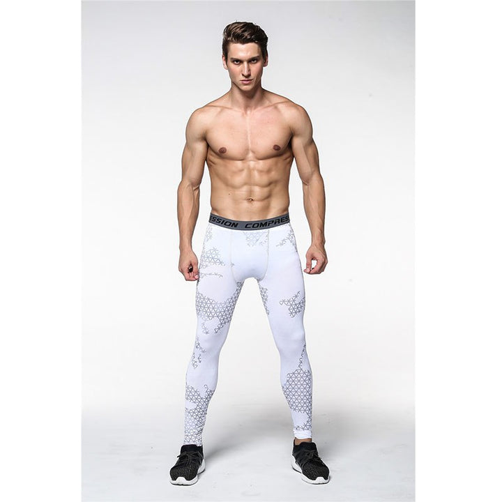 Elastic Compression Pants for Men - Blue Force Sports