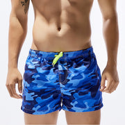 Fashion Summer Quick-Drying Camouflage Men's Beach Shorts - Blue Force Sports