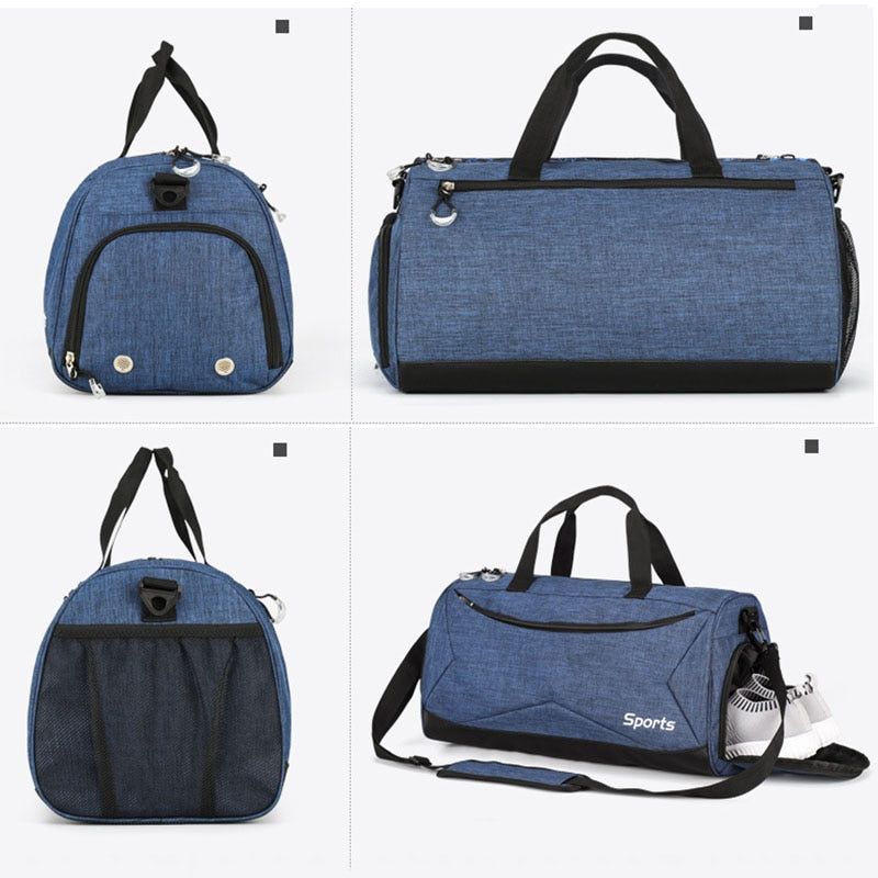 Waterproof Canvas Unisex Sports Bag - Blue Force Sports