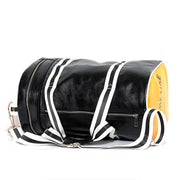 Men's Leather Gym Sports Bag - Blue Force Sports