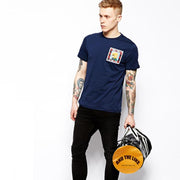 Men's Leather Gym Sports Bag - Blue Force Sports
