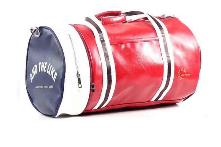 Men's Leather Gym Sports Bag - Blue Force Sports