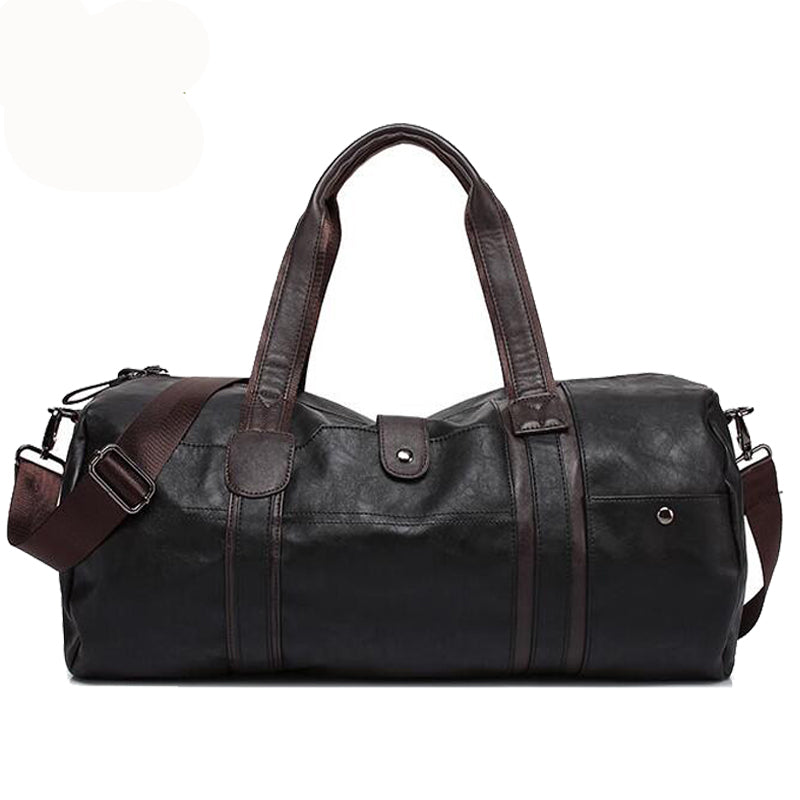 Soft Leather Sports Bag - Blue Force Sports