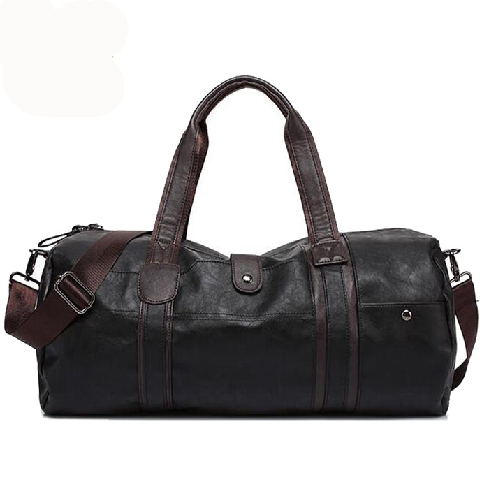 Soft Leather Sports Bag - Blue Force Sports