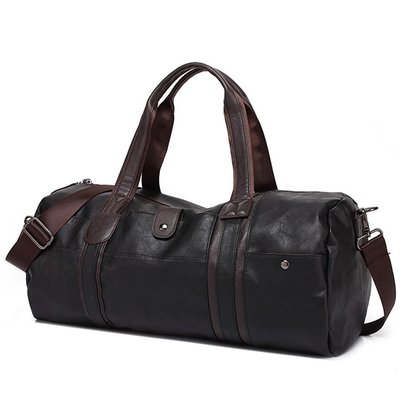 Soft Leather Sports Bag - Blue Force Sports