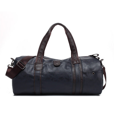 Soft Leather Sports Bag - Blue Force Sports