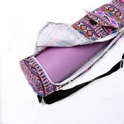 Tropical Printed Canvas Yoga Mat Bag - Blue Force Sports