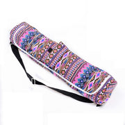 Tropical Printed Canvas Yoga Mat Bag - Blue Force Sports