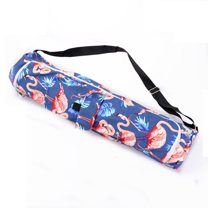 Tropical Printed Canvas Yoga Mat Bag - Blue Force Sports