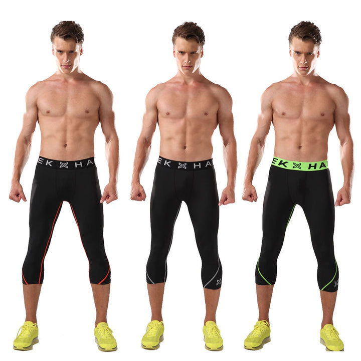 Compression Running Pants for Men - Blue Force Sports