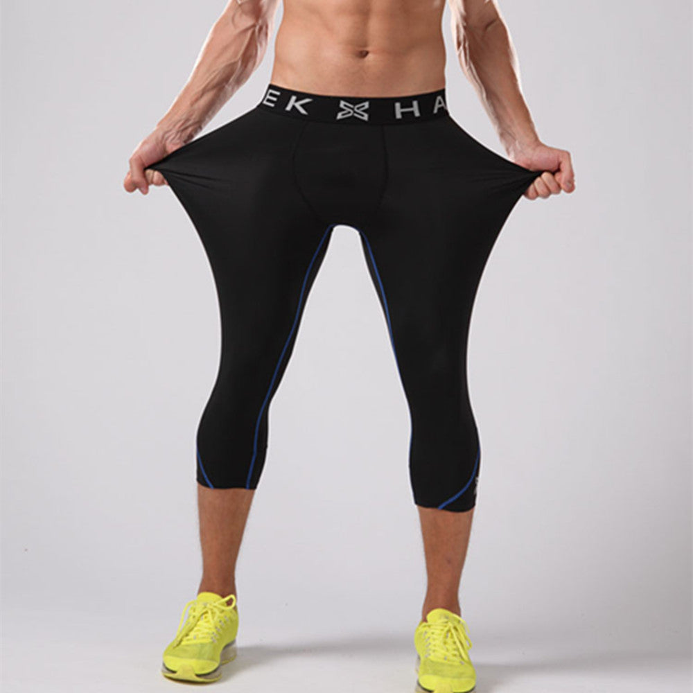 Compression Running Pants for Men - Blue Force Sports