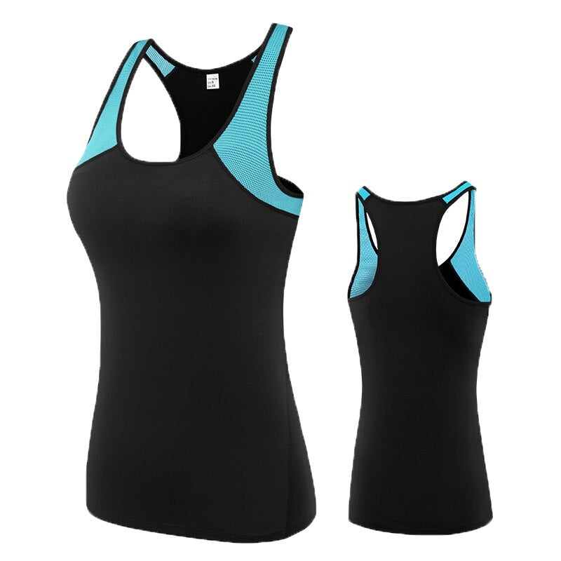 Women's Gym Sports Sleeveless Top - Blue Force Sports