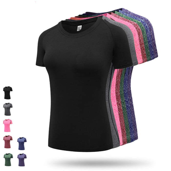 Women's Quick Drying Elastic Sport T-Shirt - Blue Force Sports