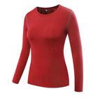 Women's Gym Compression T-Shirt - Blue Force Sports