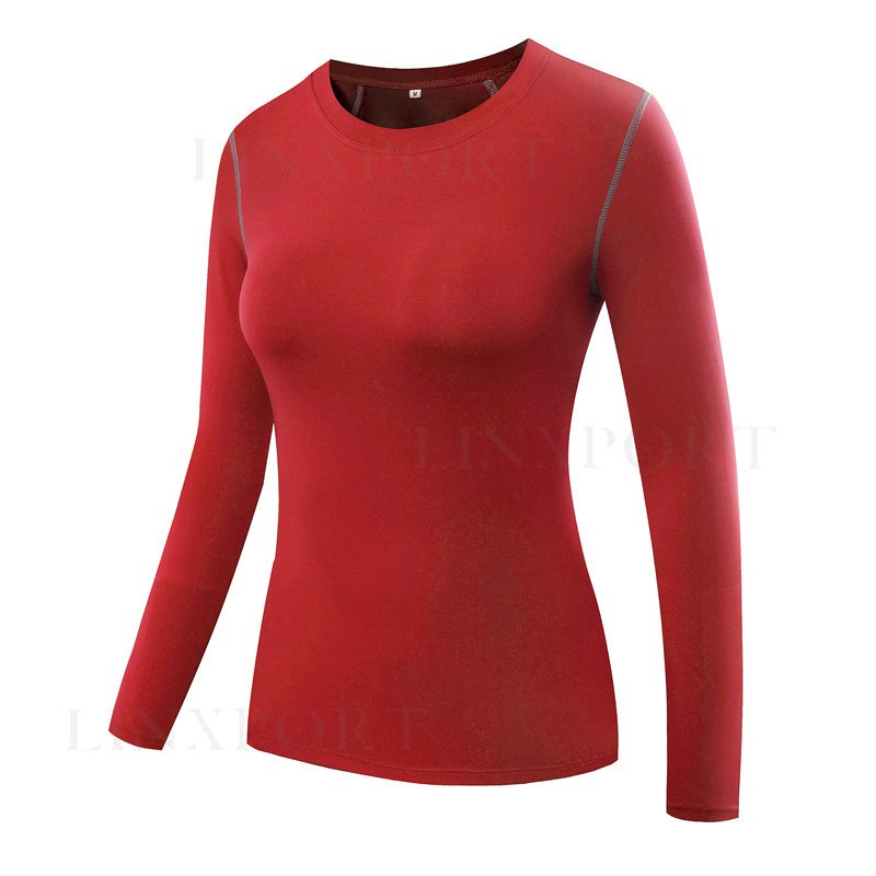 Women's Gym Compression T-Shirt - Blue Force Sports
