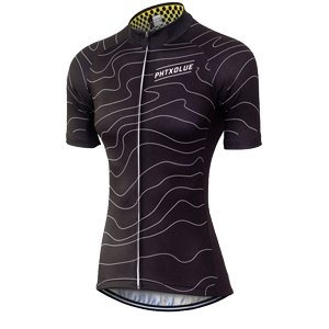 Women's Full Zipper Cycling T-Shirt - Blue Force Sports