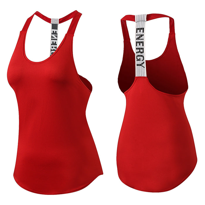 Breathable Backless Yoga Top - Blue Force Sports