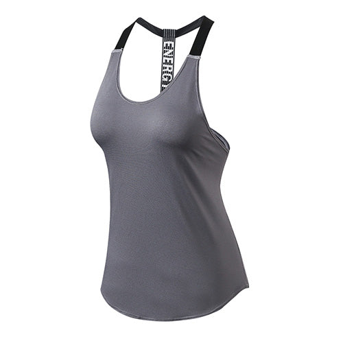 Breathable Backless Yoga Top - Blue Force Sports