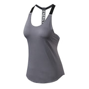 Breathable Backless Yoga Top - Blue Force Sports