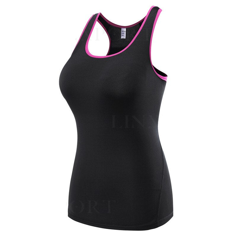 Compression Quick Dry Fitness Gym Tank Top for Women - Blue Force Sports