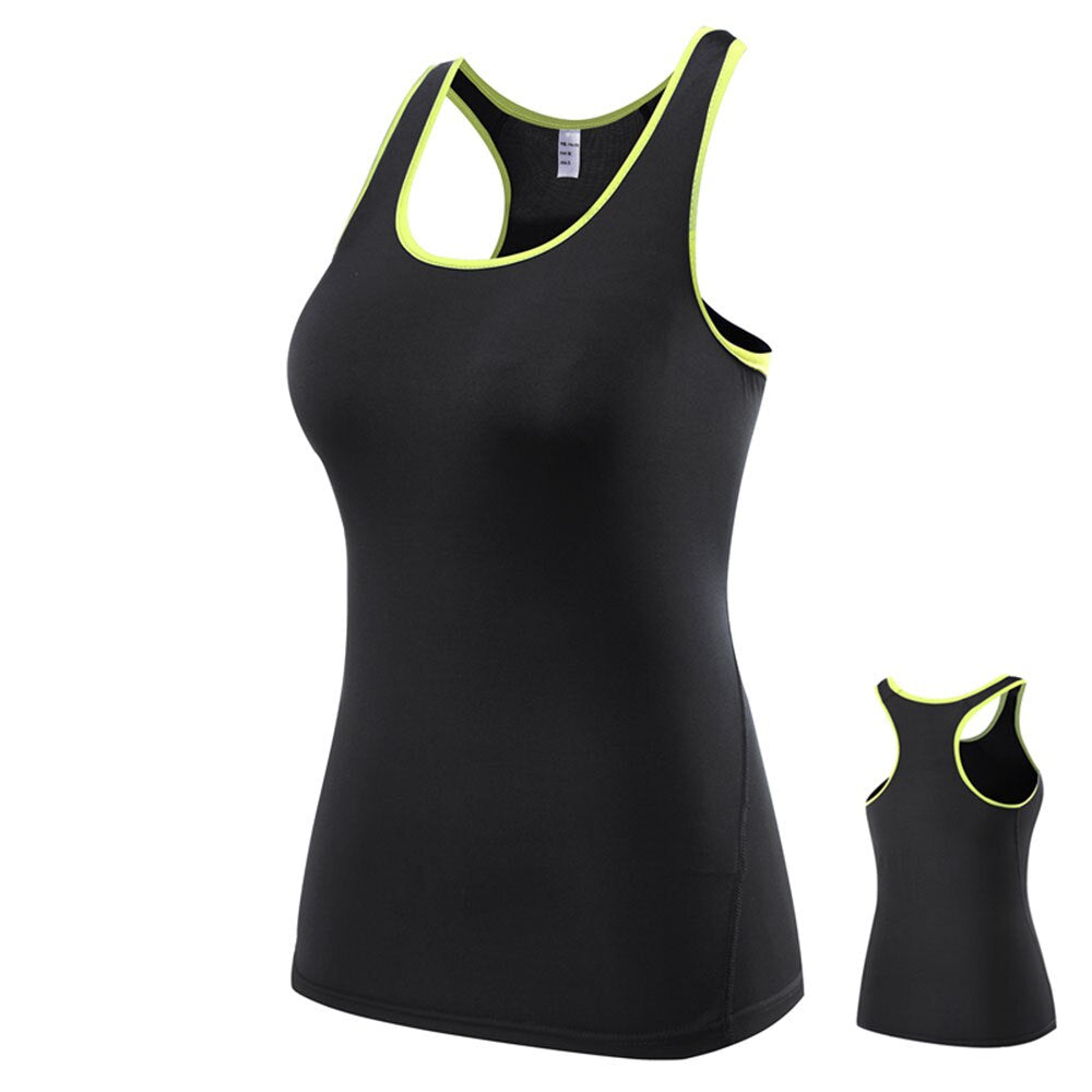 Compression Quick Dry Fitness Gym Tank Top for Women - Blue Force Sports