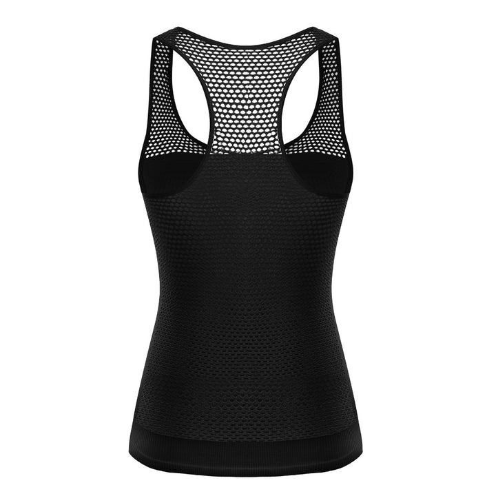 Women's Mesh Detail Quick Dry Tank Top - Blue Force Sports