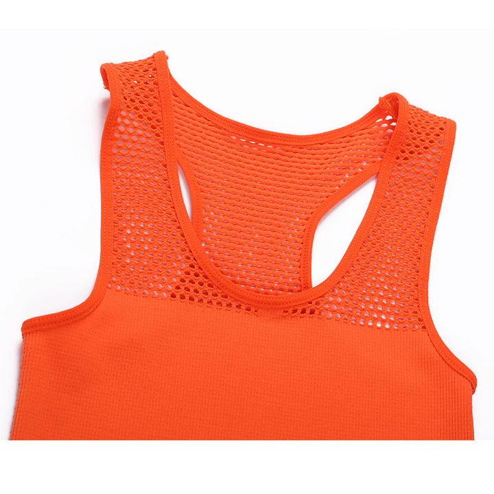 Women's Mesh Detail Quick Dry Tank Top - Blue Force Sports