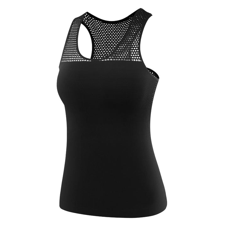 Women's Mesh Detail Quick Dry Tank Top - Blue Force Sports