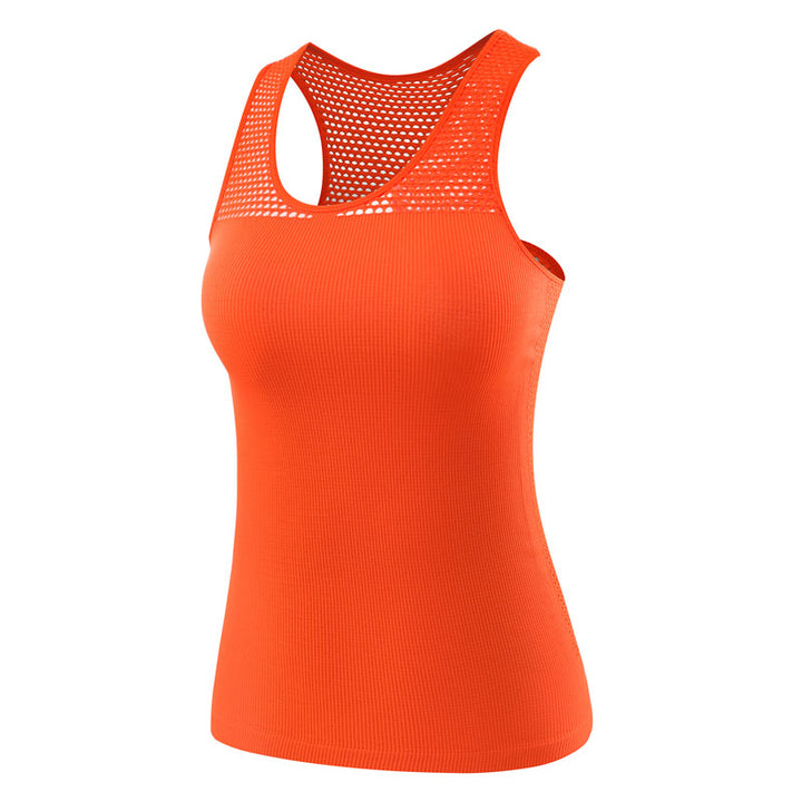 Women's Mesh Detail Quick Dry Tank Top - Blue Force Sports