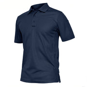 Quick Dry Summer Golf Polo Shirt for Men - Blue Force Sports