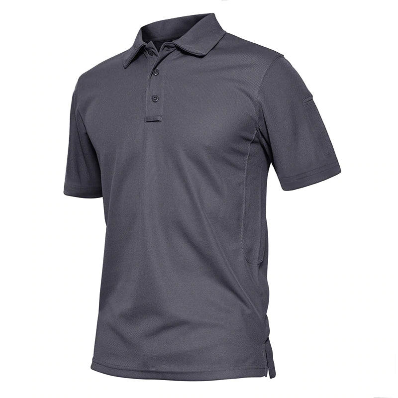 Quick Dry Summer Golf Polo Shirt for Men - Blue Force Sports