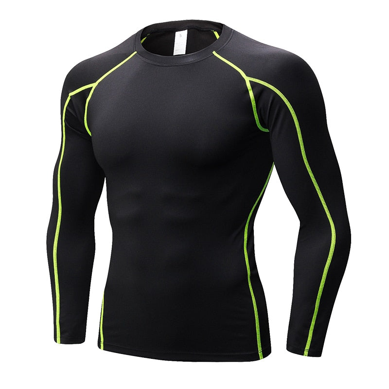 Men's Quick Dry Compression T-Shirt - Blue Force Sports