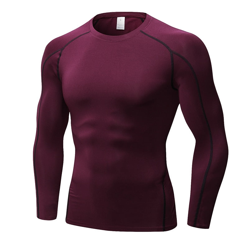 Men's Quick Dry Compression T-Shirt - Blue Force Sports