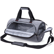 Waterproof Shoulder Gym Bag with Shoes Compartment - Blue Force Sports